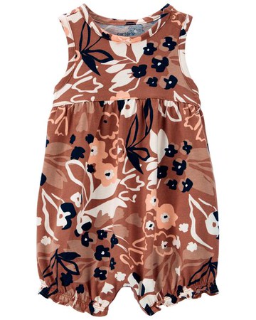 Baby Floral Jersey Romper