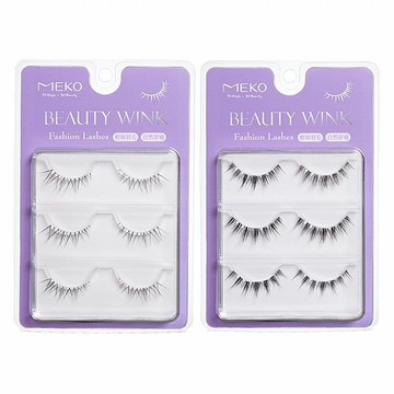 MEKO 專屬C位韓系無痕假睫毛(3對入) 款式可選【小三美日】 DS016968