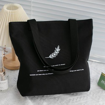 帆布包女上班手提大容量休閑森系布袋韓版單肩學生裝書拎書補習袋