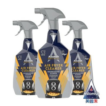 【Astonish】英國潔氣炸鍋專業除油劑3入組(750mlx3)