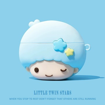 藍色 奇奇 雙星仙子 適用於AirPods Pro3 保護殼 1/2/3/4代耳機殼 Pro2 保護套 軟殼 防摔殼