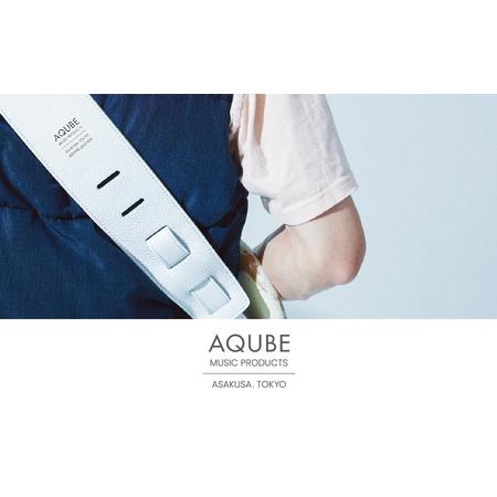 ふるさと納税 AQUBE MUSIC PRODUCTS ギターストラップ　シュリンク ホワイト ［ L ］(裏面カラー：スムースベージュ) 東京都台東区