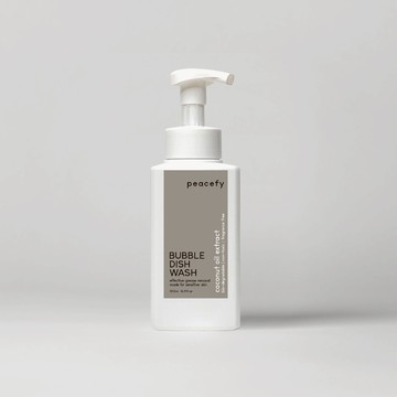 【peacefy】親膚洗碗泡泡慕斯 居家瓶500ml/補充瓶2L (不咬手洗碗精/天然APG/洗奶瓶/寵物碗/彩妝刷具)
