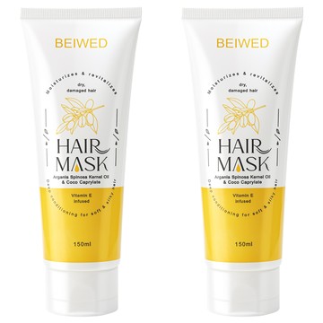 BEIWED 貝薇美學 瞬效柔絲水漾護髮膜 深層護理 柔軟髮絲 有光澤 染燙髮適用  150ml  2條