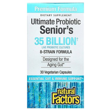 Natural Factors, 老年人專用高級益生菌，30 粒素食膠囊