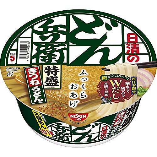 日清食品 どん兵衛 特盛きつねうどん [西] 130g×12個