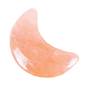 上手家居 月亮鹽礦刮痧板 搭配精油使用  1個  橘色