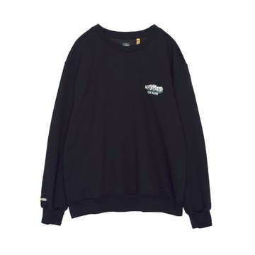 5th STREET｜中性｜繡花設計長袖T恤｜黑色