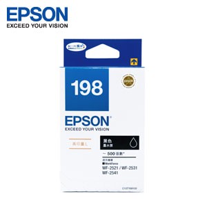 滿額現折220★EPSON 198原廠高容量墨水匣 T198150 (黑) 適用WF-2521/2531/2541(MFP)/WF-2631/WF-2651