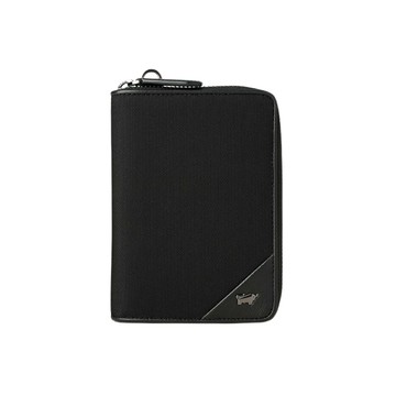 BRAUN BUFFEL 台灣總代理 瑞沃 6卡拉鍊護照夾-黑色/BF593-183-BK