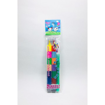 Pencom尚禹 積木型彩虹筆14色 贈素描筆(C-7222)
