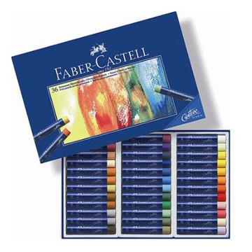 FABER-CASTELL 輝柏 創意工坊油性粉彩條 36色  1盒