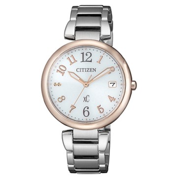 CITIZEN 星辰XC系列廣告款銀色時尚光動能女錶33mm(EO1195-51A)