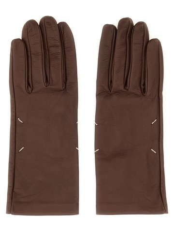 maison margiela leather gloves