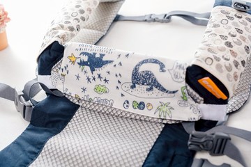 揹巾口水巾-GO!GO!サウルス手繪恐龍(適用 BECO, I-A