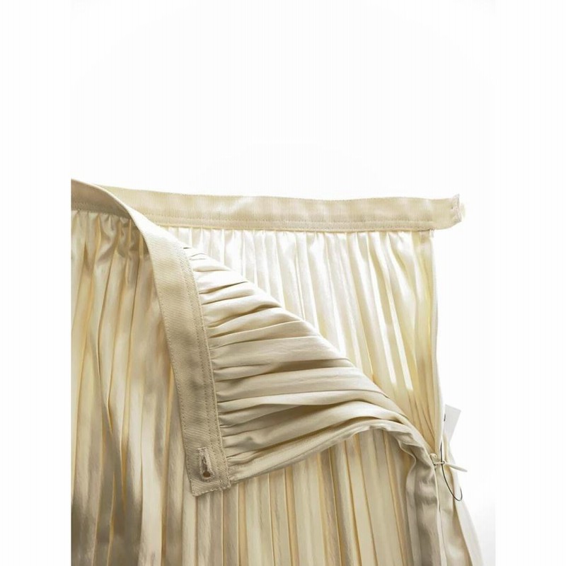 STUNNING LURE◇レザーライクサテンプリーツスカート/ロングスカート/1  