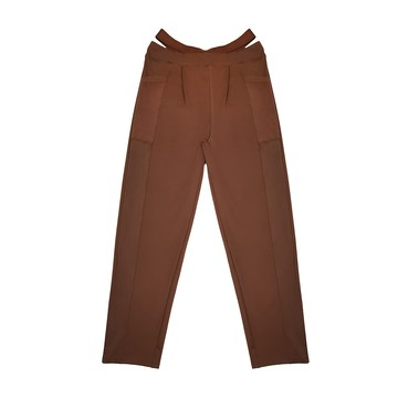 【8:AT 】運動長褲  M-XL-赤褐棕