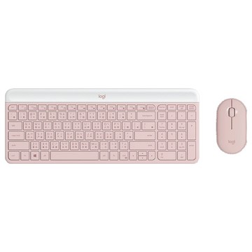 [家速配]羅技 MK470 無線鍵鼠組(粉色)
