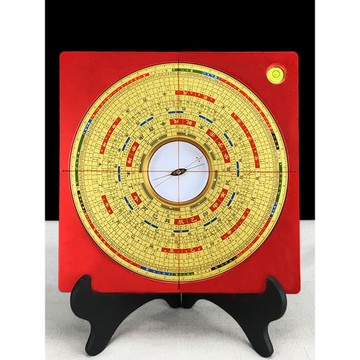 8寸強磁大 天池羅盤高精度隨身專業黃銅三元三合綜合羅庚 新中式