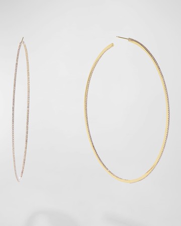 Flawless Thin Hoop Earrings, 40mm