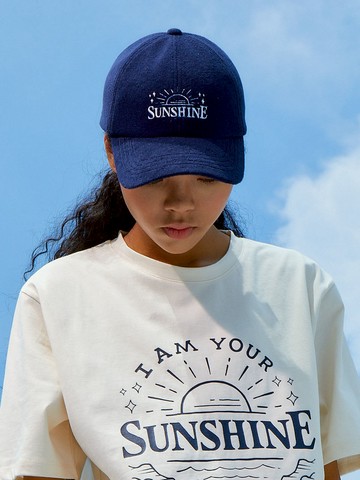 Sunshine Terry Ball Cap - Navy