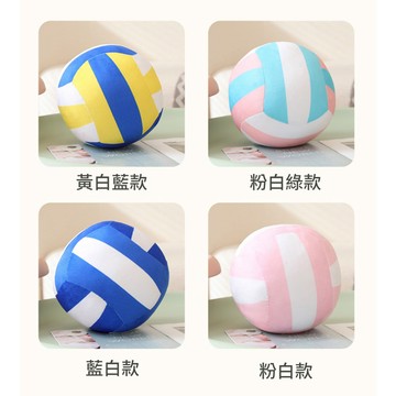 台灣現貨 極速出貨丨排球抱枕 玩偶 彩色軟球 ins風 圓球形玩偶 毛絨玩具 球迷布娃娃 兒童睡覺公仔 生日禮物