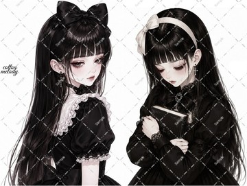 original sticker no.10016 人物貼紙 原創貼紙 人物貼紙 女孩貼紙 原創人物貼紙