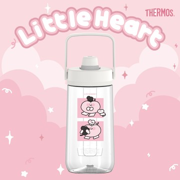 【THERMOS膳魔師】輕水瓶_TP4349系列_1200ml_小心臟與咪嚕呼嚕