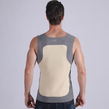 男士保暖背心2020年冬季無痕德絨自發熱磨毛雙面絨保暖打底衫上衣