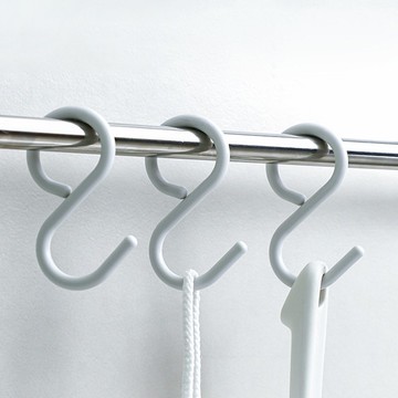 日本霜山 防掉型多功能S型掛勾(小)-9入-多色可選