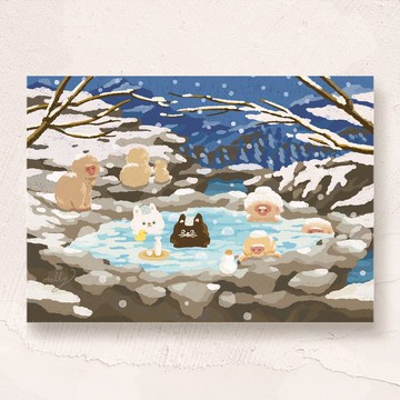postcard-雪猿温泉