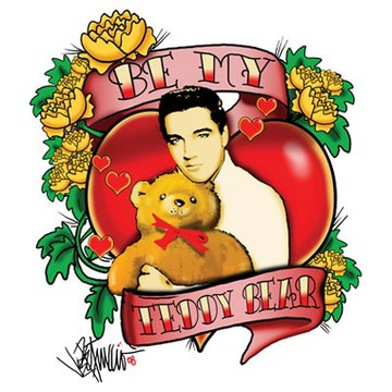 【線上體育】100%純美國棉Tee 貓王Elvis Presley “Let Me Be Your Teddy