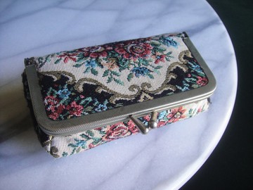 輝煌年代 OLD ERA _早期二手歐洲緹花布化妝包