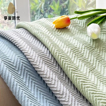 免運 冰絲沙發套罩現代簡約全包萬能套防滑涼席冰絲席坐墊xj8041