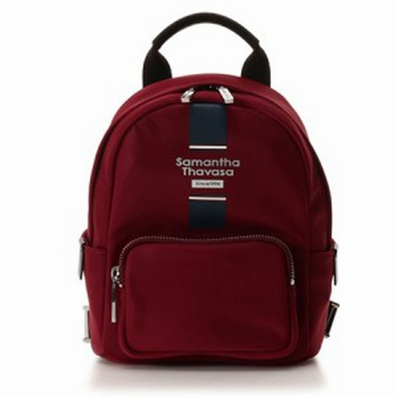 サマンサタバサ リュック ロゴデザインリュック 小 ワインレッド Samantha Thavasa 通販 Lineポイント最大1 0 Get Lineショッピング