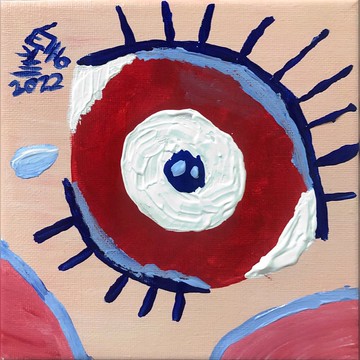 壓克力畫作 - 工傷