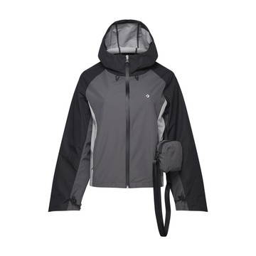 CONVERSE OUTDOOR JACKET DARK MATTER 連帽外套 女 灰色-10028124-A02