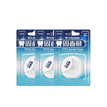【byCEO】Dr’s Formula 固齒健 高效細滑潔牙線50M 3入組