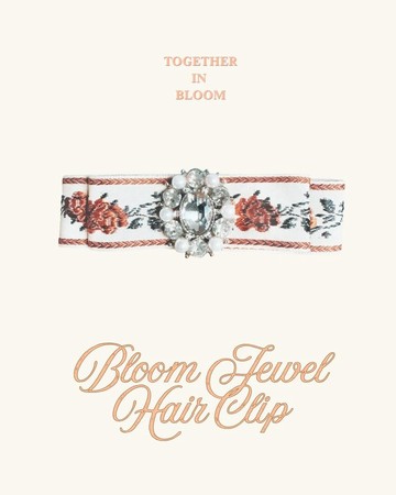 花語寶石髮夾Bloom Jewel Hair Clip—白花
