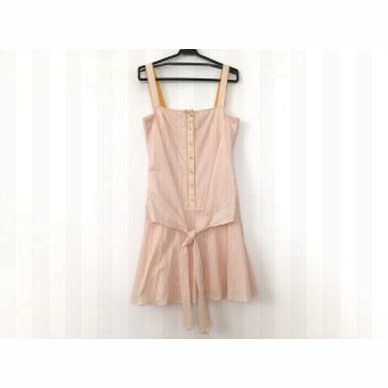 シンシアローリー Cynthia Rowley ワンピース サイズ2 S レディース オレンジ アイボリー イエロー ストライプ 中古 通販 Lineポイント最大1 0 Get Lineショッピング