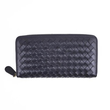 【玩皮工坊】羊皮手工編織拉鍊小長夾男夾女夾KN125