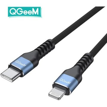 QGeeMUSBC轉LightningC94過MFi認證線適用于蘋果設備手機線快充