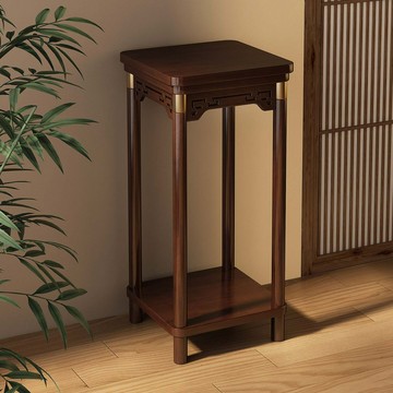 【實木多層收納】花架子 花架 置物架 收納架 落地式花臺 客廳陽臺盆栽架 中式禪意設計 穩固承重 室內綠植擺放