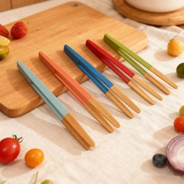 可愛食品夾 麪包烘焙燒烤夾牛排夾 創意可愛食品夾沙拉麵包夾水果防燙夾輔食甜點零食夾子不髒手冰塊夾