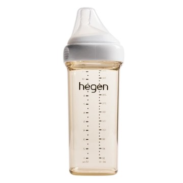 新加坡 hegen 金色奇蹟PPSU多功能方圓型寬口奶瓶 330ml