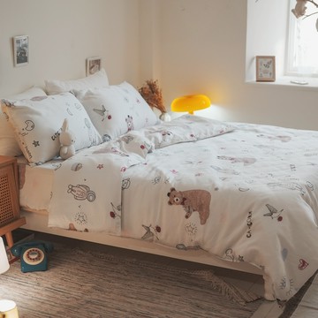 【零碼出清】棉床本舖 ins風 趣味星球【100%天絲™/40s】TENCEL™Loycell台灣製 床包