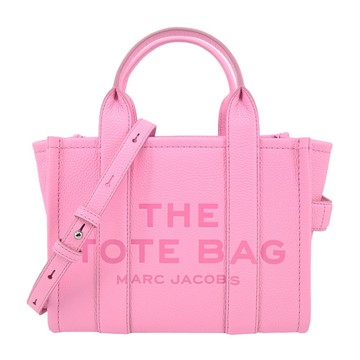 [平輸版] 【MARC JACOBS】THE LEATHER MINI TOTE 皮革兩用托特包(迷你/螢光粉)真品平輸