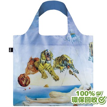 LOQI 環保材質購物袋-飛舞的蜜蜂引起的夢(無扣帶、無暗袋)