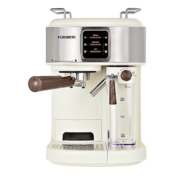 FURIMORI 富力森 半自動義式奶泡咖啡機 FU-CM855  米色