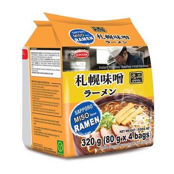 Acecook逸品 札幌味噌風味麵-袋裝(320g)